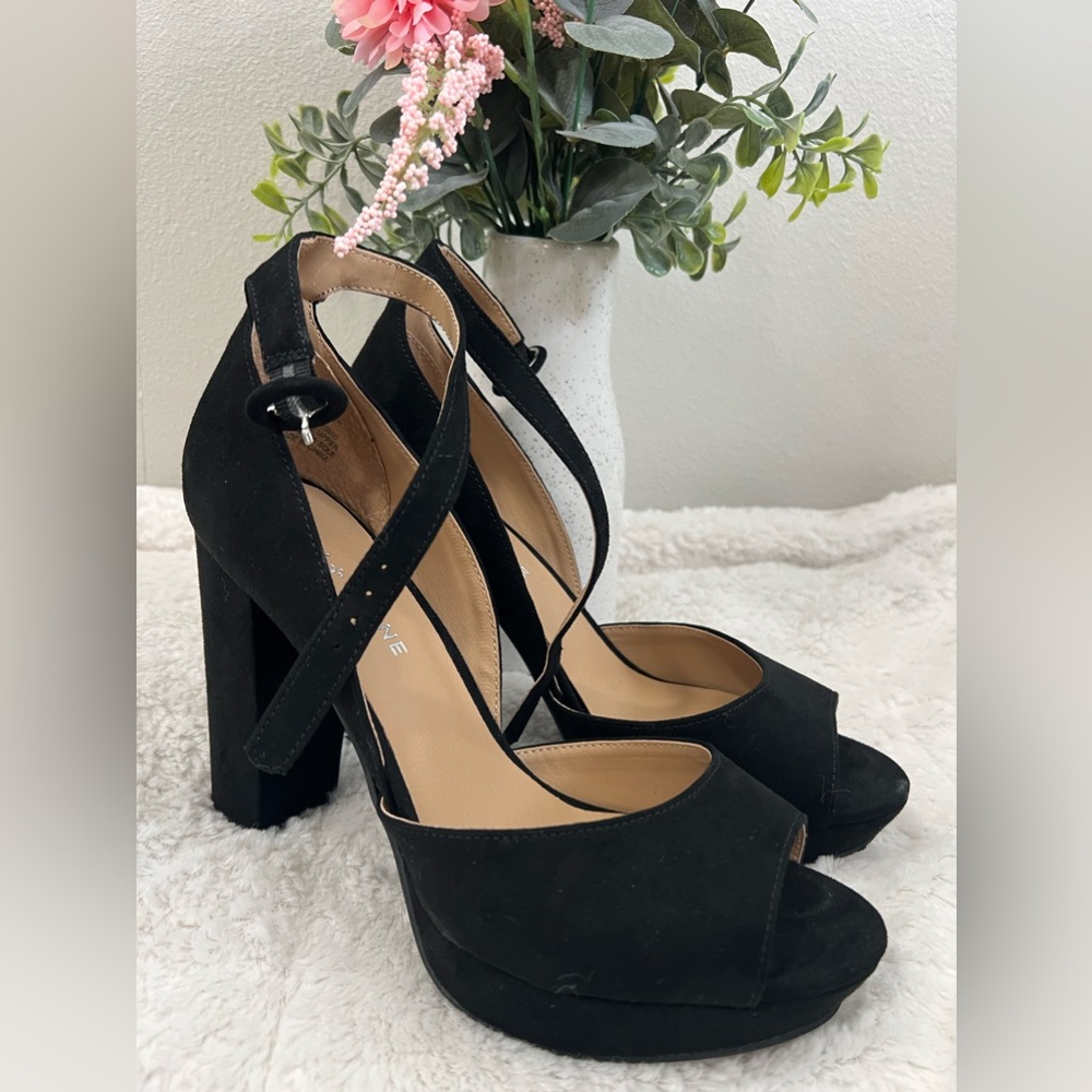 Sun & Stone Reeta Block Heel Platform High-Heels … - image 1